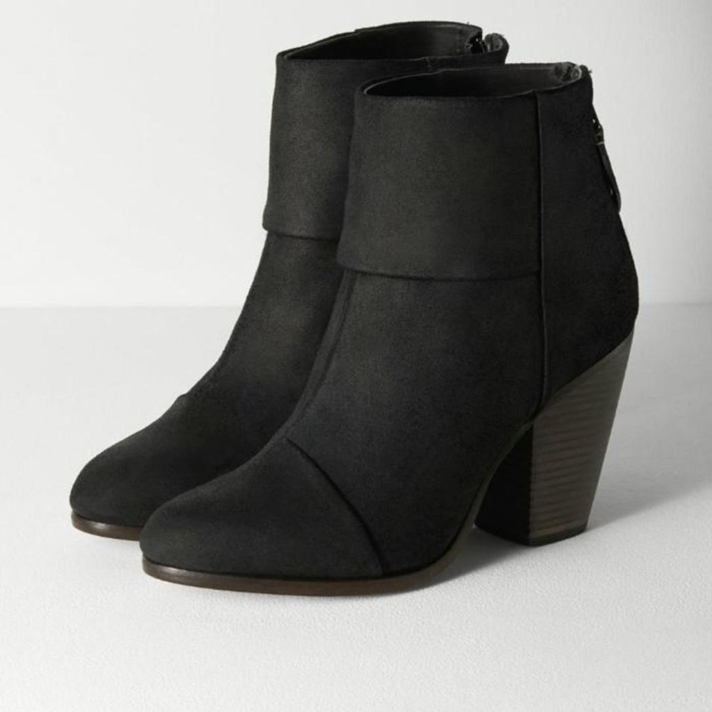 Rag & Bone “Newbury” waxed suede black (37)